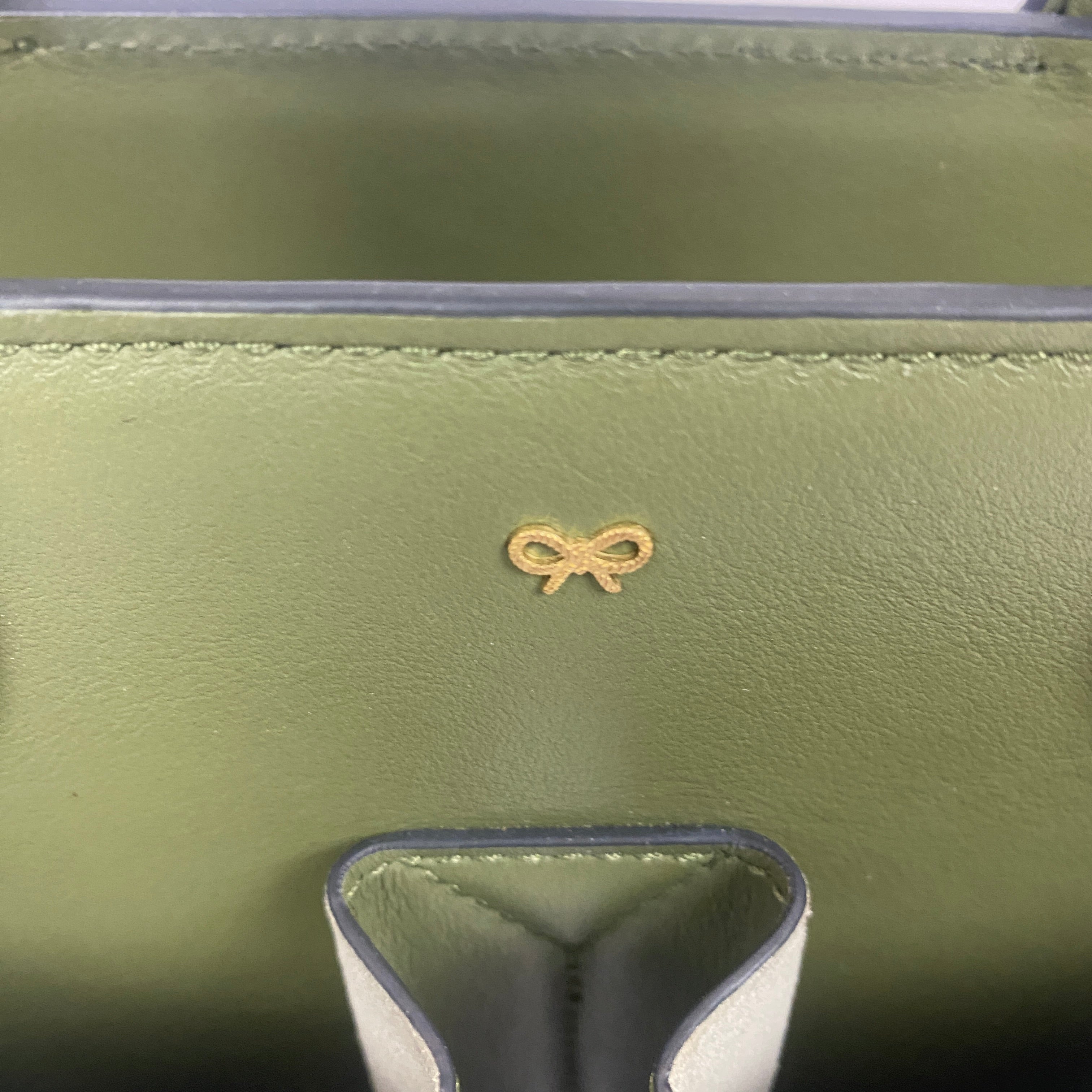 Anya Hindmarch £610 Light Olive XS Nevis Tote Bag