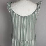 Rails Mint and White Stripe Tiered Sundress S/M