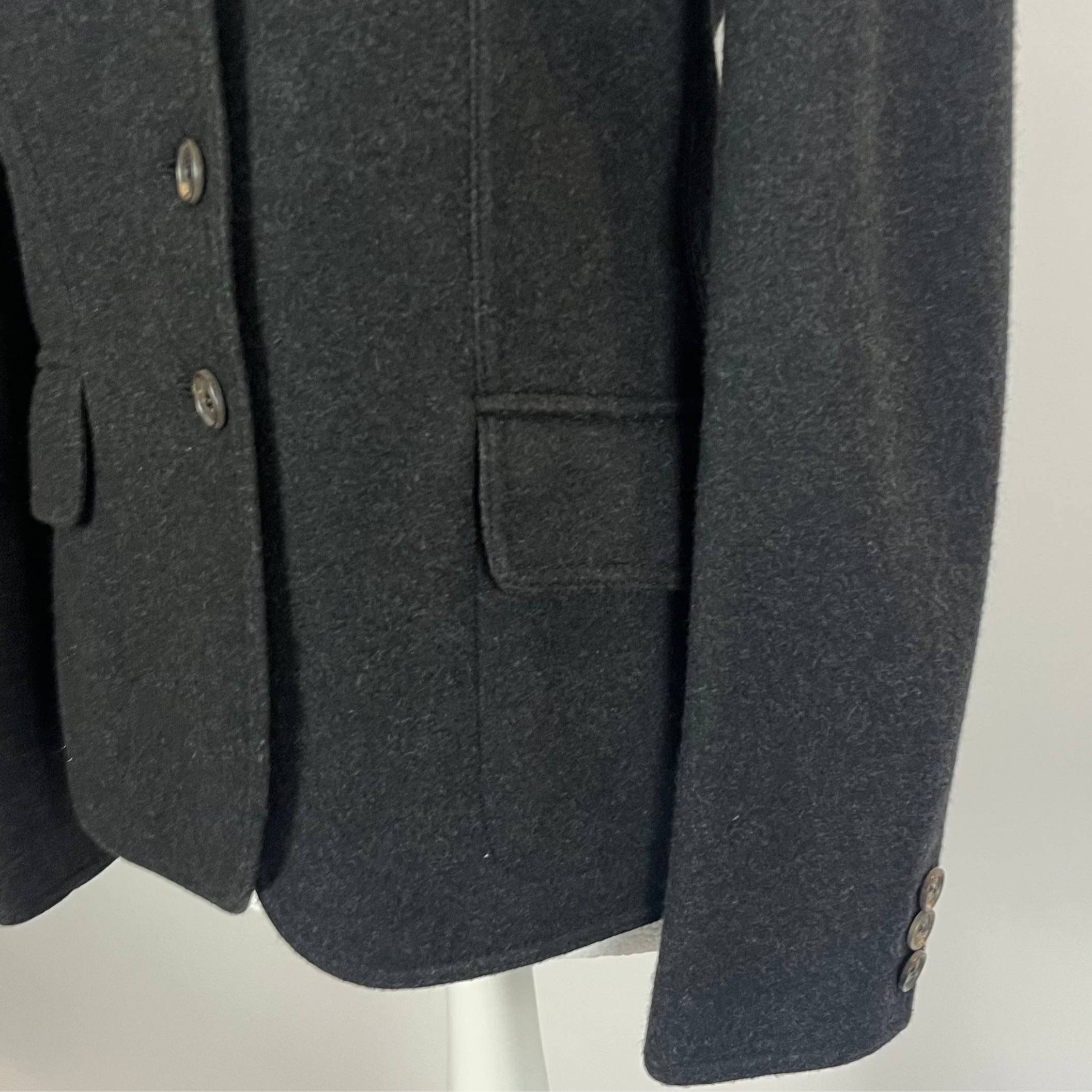Loro Piana £3000 Charcoal Cashmere & Suede Jacket S