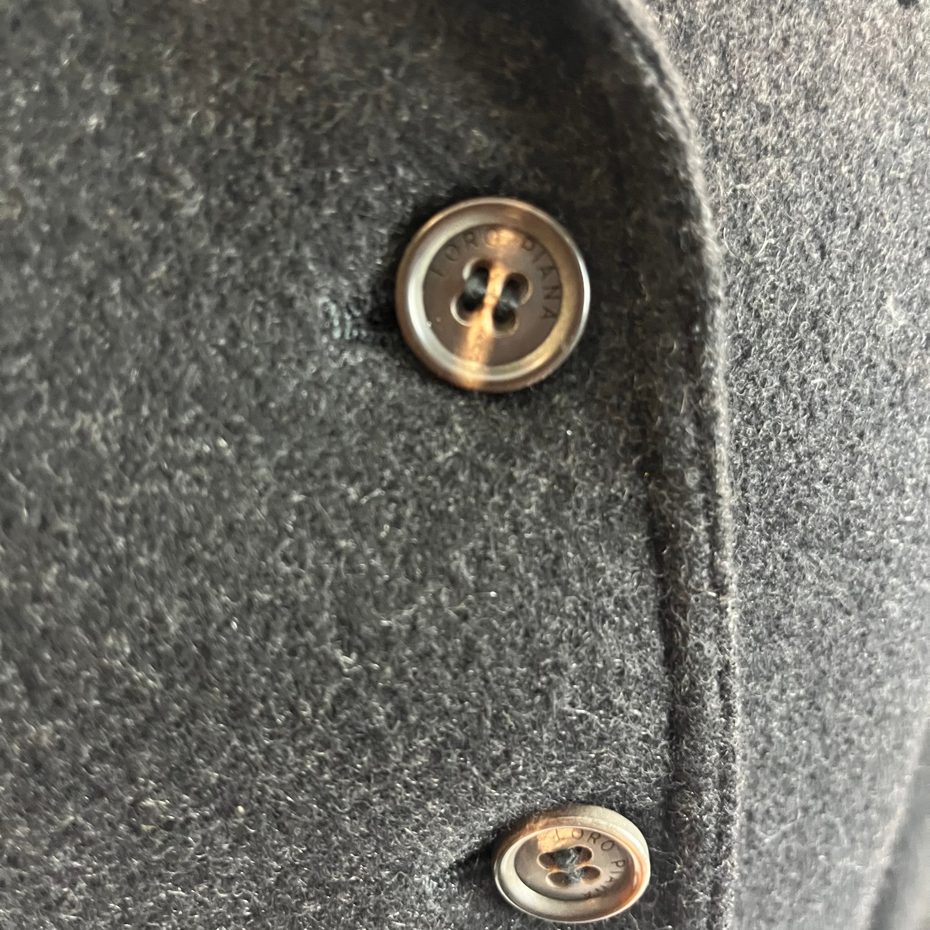 Loro Piana £3000 Charcoal Cashmere & Suede Jacket S