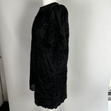 Isabel Marant Black Embroidered Organza Dress S