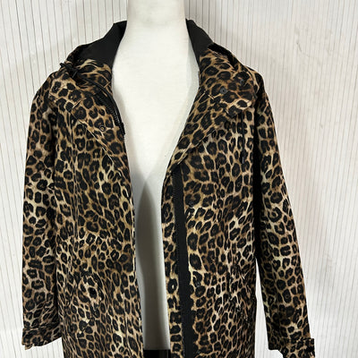 The Kooples Brand New £390 Leopardprint Waterproof Parka XS/S/M