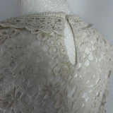 Isabel Marant Etoile White Floral Lace Midi Shift Dress XS