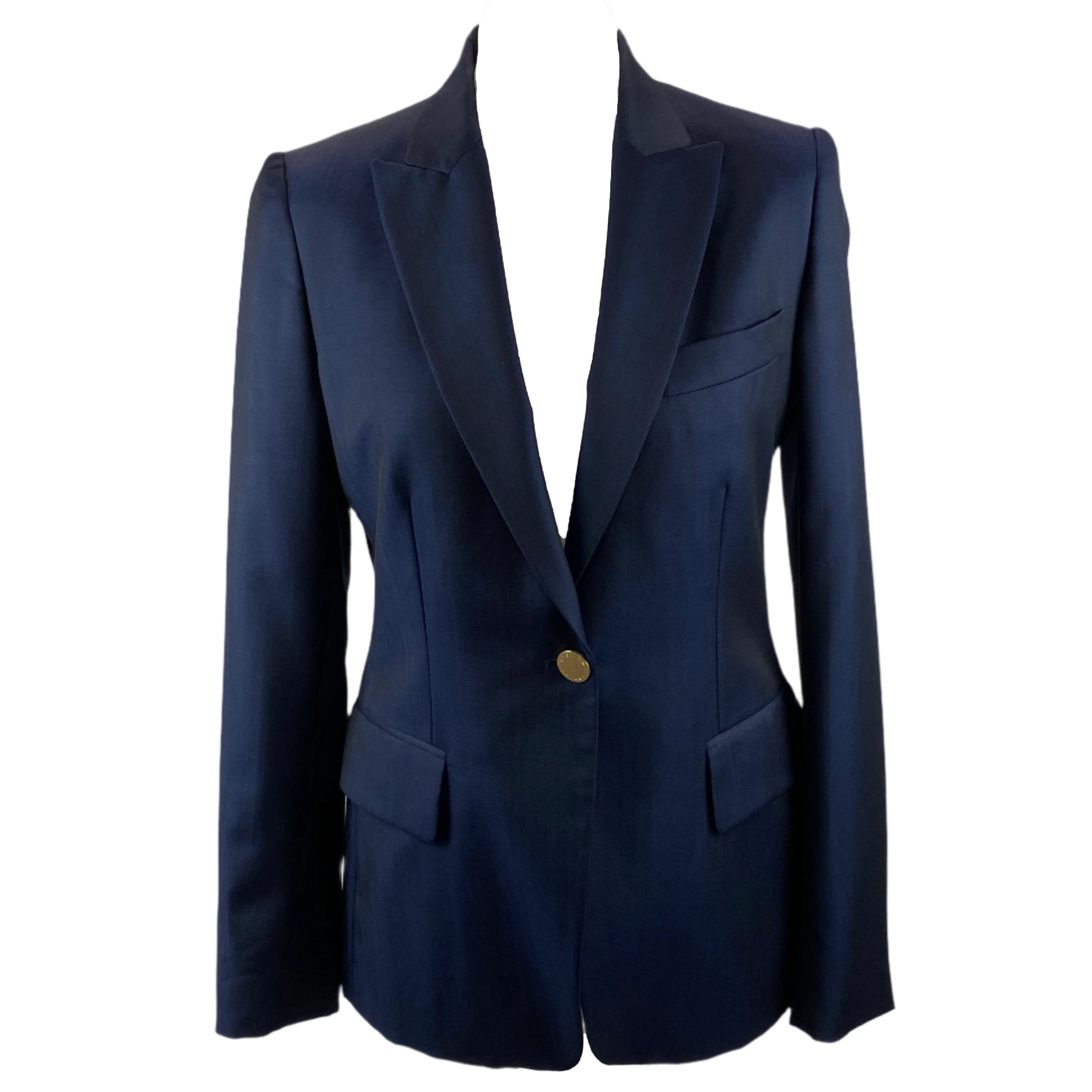Stella McCartney Navy Wool & Mohair Jacket XS/S