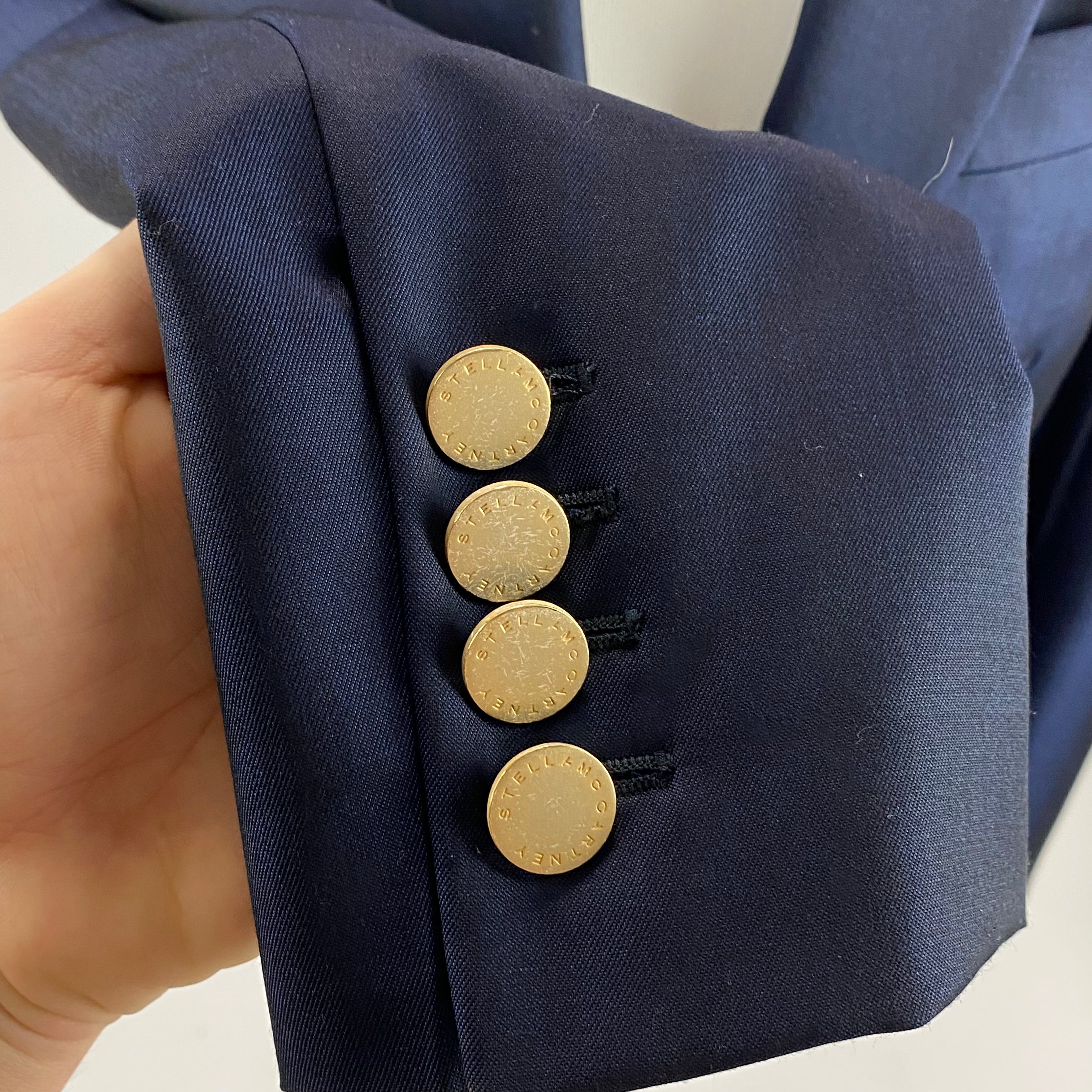 Stella McCartney Navy Wool & Mohair Jacket XS/S