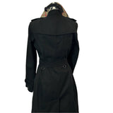 Burberry £1890 Black Classic Sandringham Trench Coat M