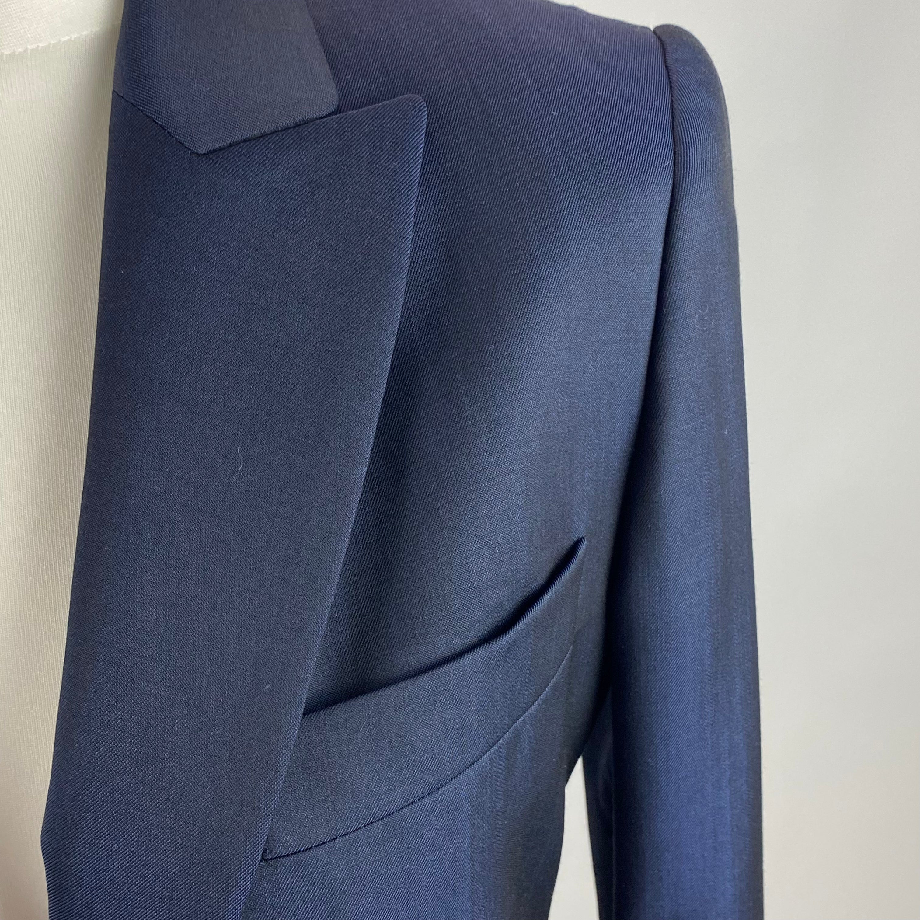 Stella McCartney Navy Wool & Mohair Jacket XS/S