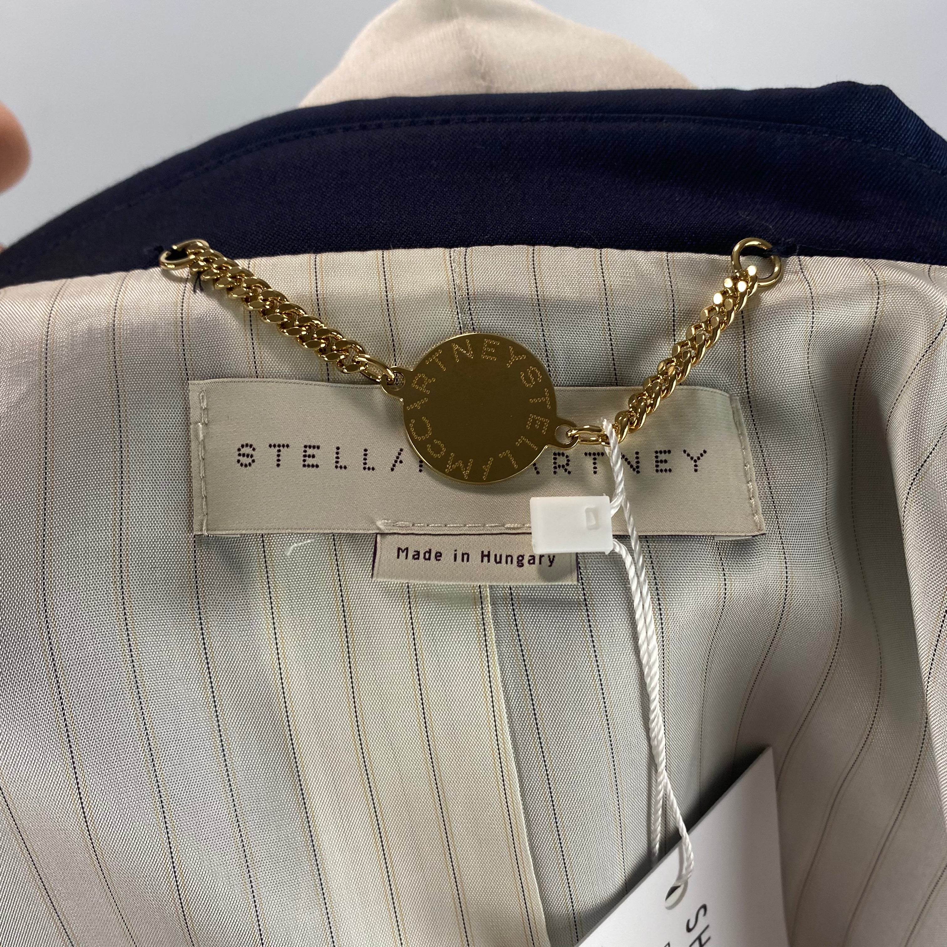 Stella McCartney Navy Wool & Mohair Jacket XS/S