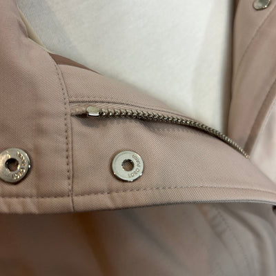 Loro Piana £3000 Nude Pink Technowool Storm System Belted Jacket S