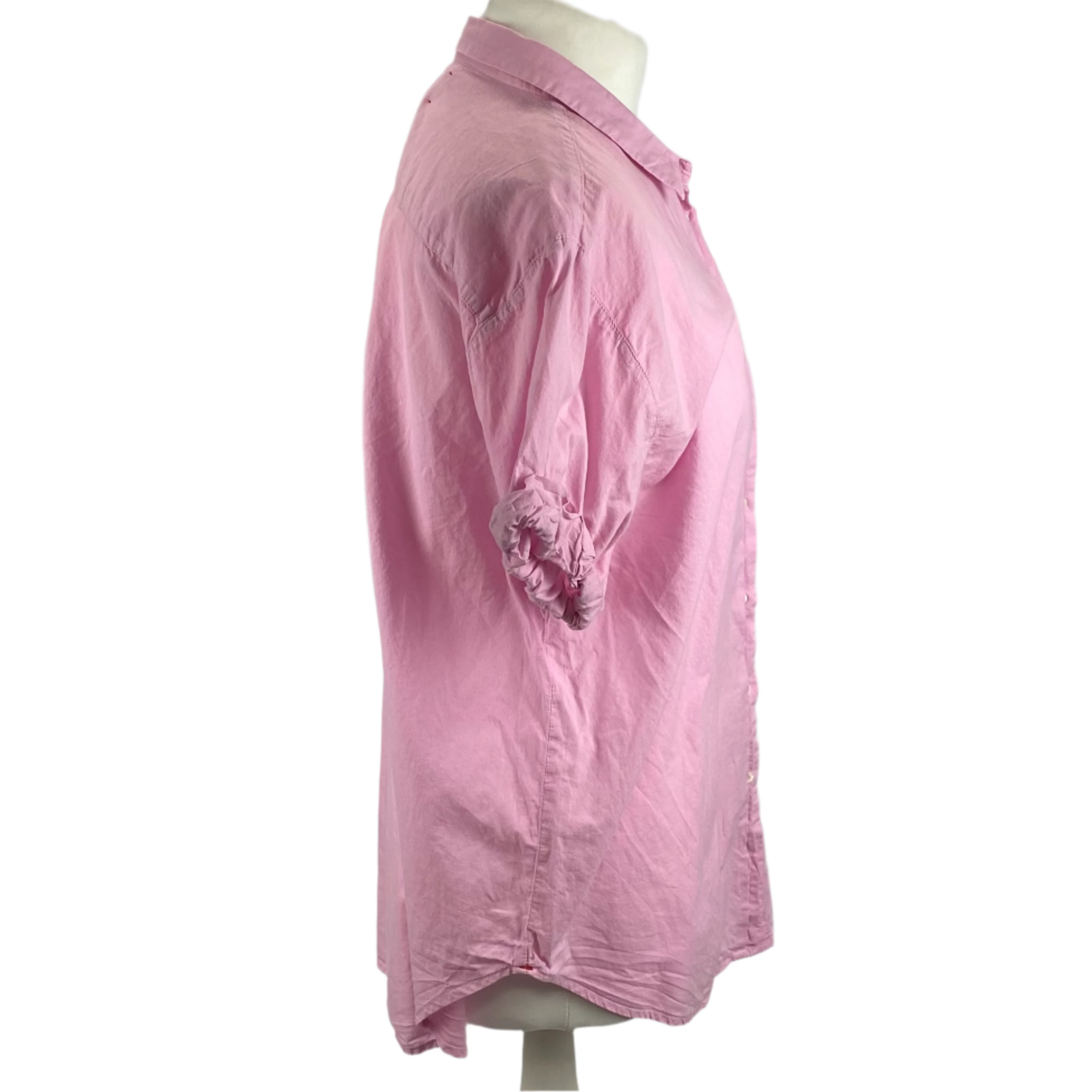 Xirena Sorbet Pink Cotton Short Sleeve Shirt S