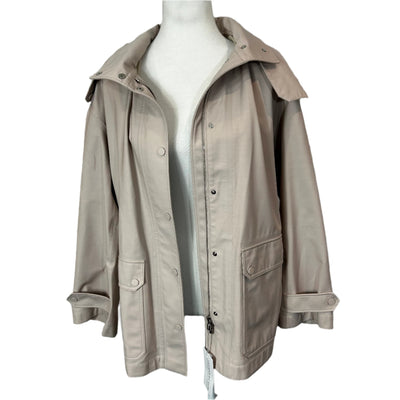 Loro Piana £3000 Nude Pink Technowool Storm System Belted Jacket S