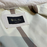 Loro Piana £3000 Nude Pink Technowool Storm System Belted Jacket S