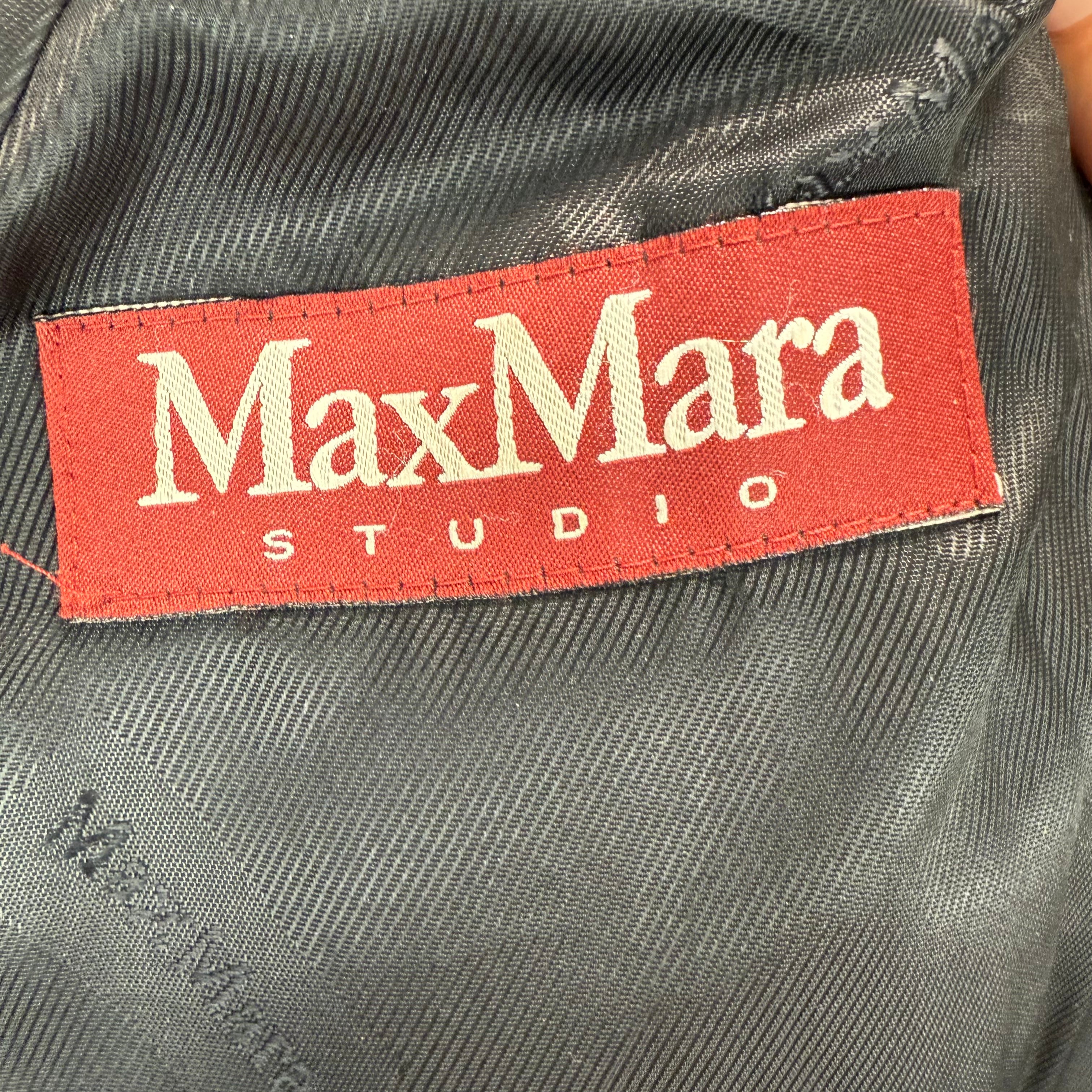 Max Mara Black Pure Cashmere Hooded Coat XS/S/M