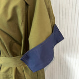 Jil Sander Olive & Navy Cotton Shirt Dress XS/S/M