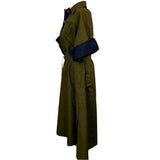 Jil Sander Olive & Navy Cotton Shirt Dress XS/S/M