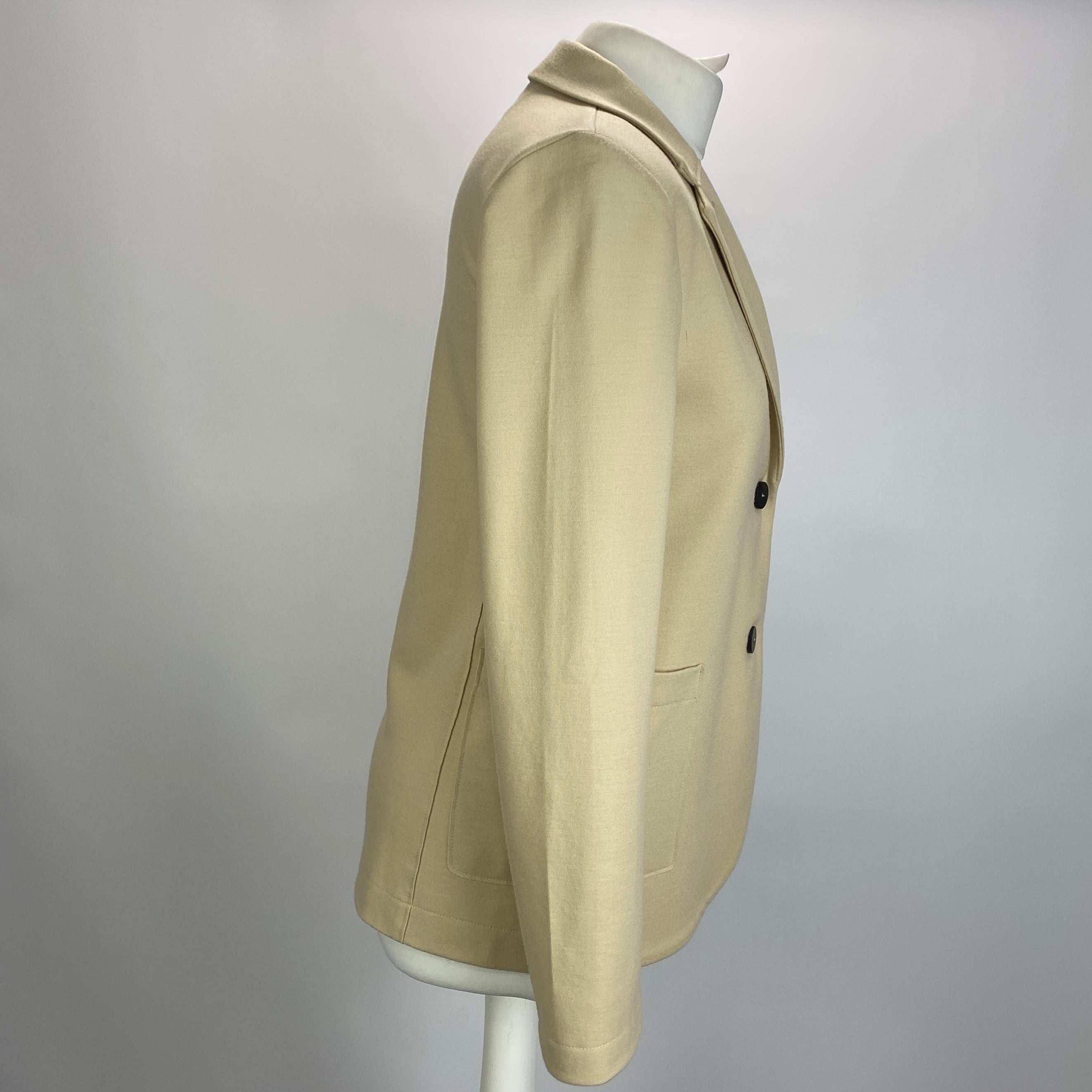 Harris Wharf £395 Cream Wool Jersey Blazer XS
