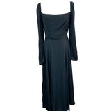 Reformation Black Square Neck Maxi Dress S