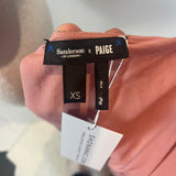Sanderson X Paige Brand New £470 Rose Pink Paisley Chiffon Dress XS