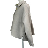 Isabel Marant £595 Ecru Alpaca & Wool Fleece Crop Jacket XS/S/M/L/XL