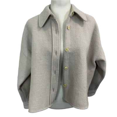 Isabel Marant £595 Ecru Alpaca & Wool Fleece Crop Jacket XS/S/M/L/XL