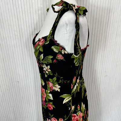 Reformation Brand New Black Cottage Green Nikita Maxi Dress M