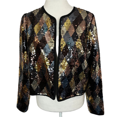 Rixo Brand New £345 Harlequin Sequin Wren Jacket M