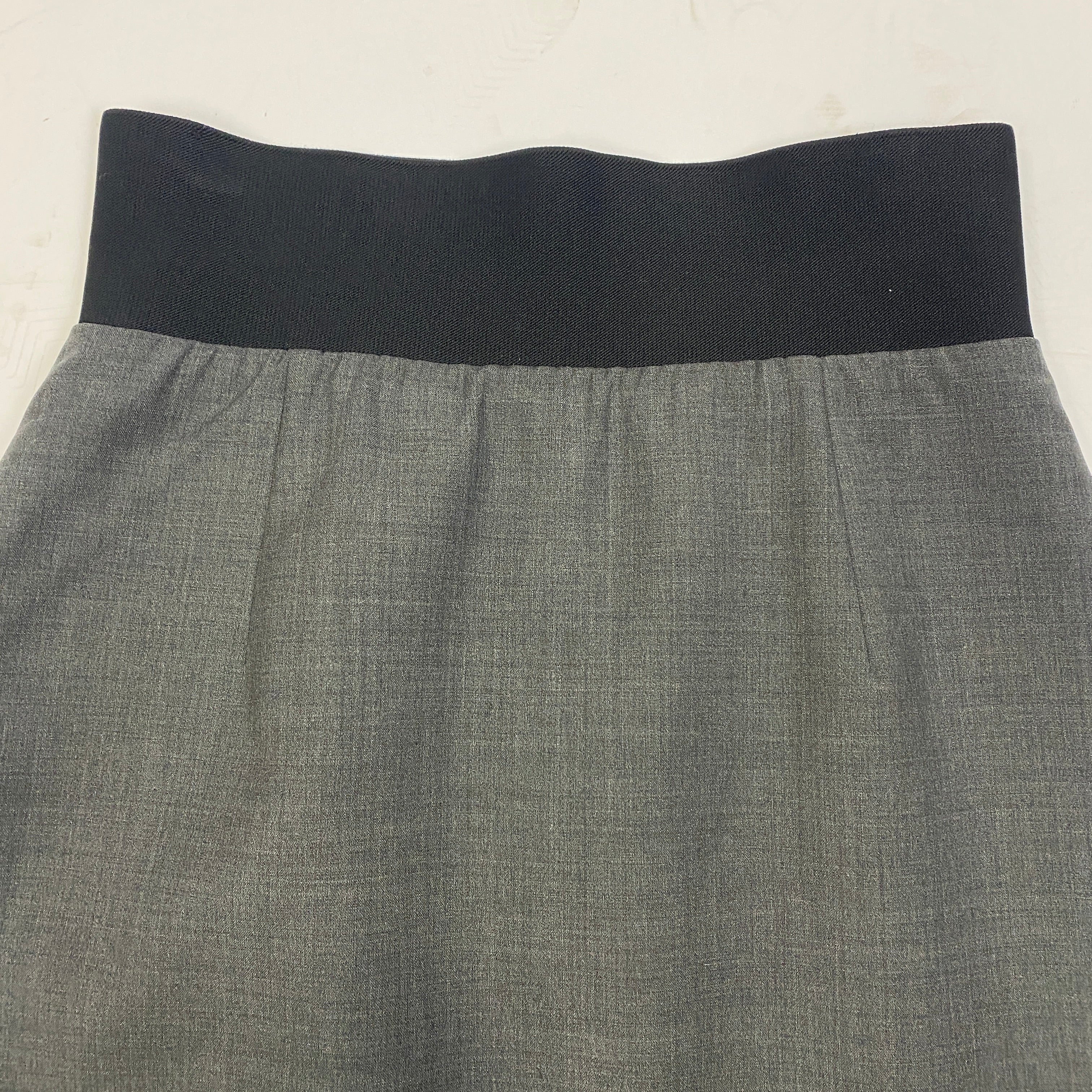 SportMax Grey Wool Pencil Skirt S/M