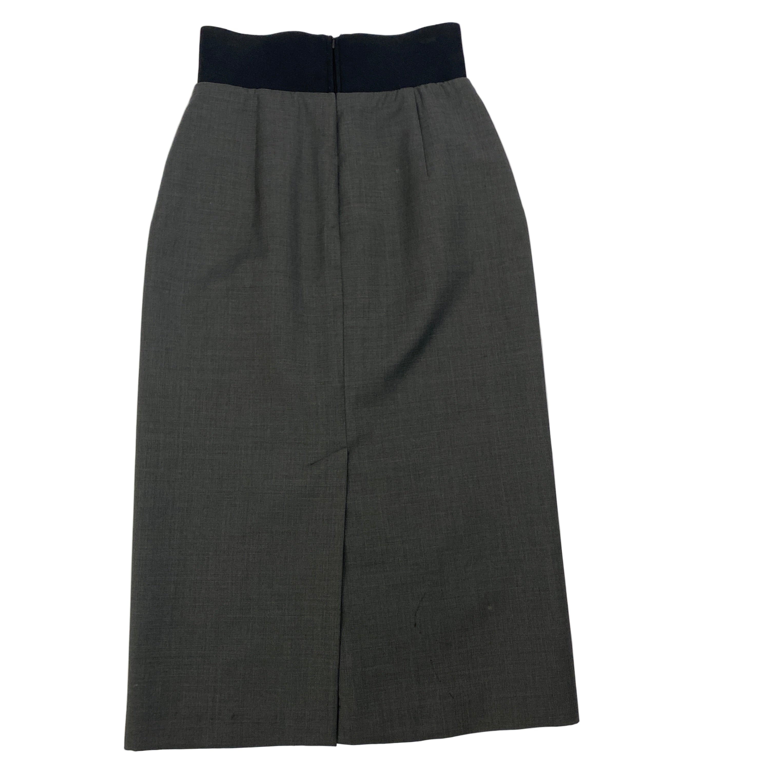 SportMax Grey Wool Pencil Skirt S/M