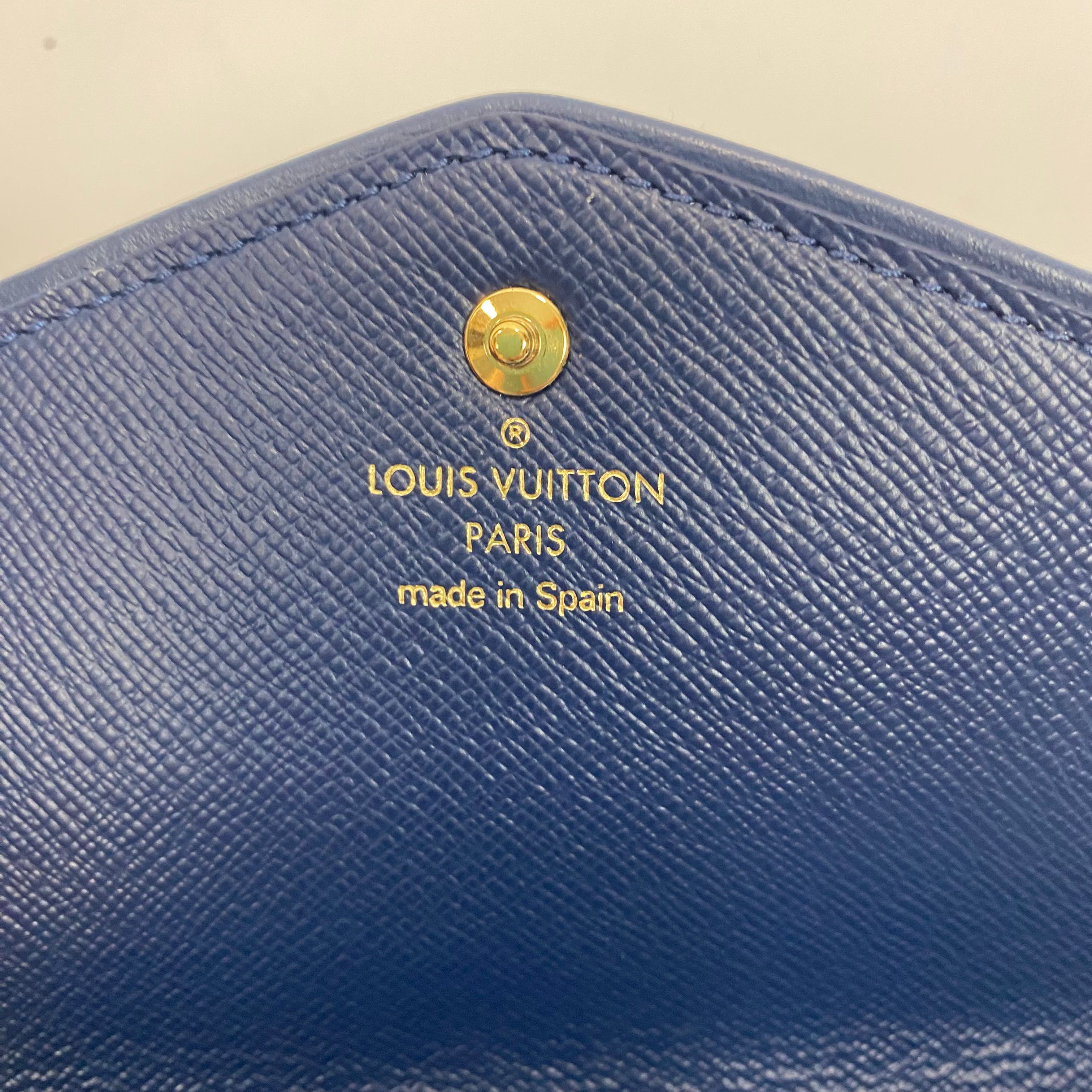 Louis Vuitton Rare Sarah Wallet Monogram Jacquard Denim