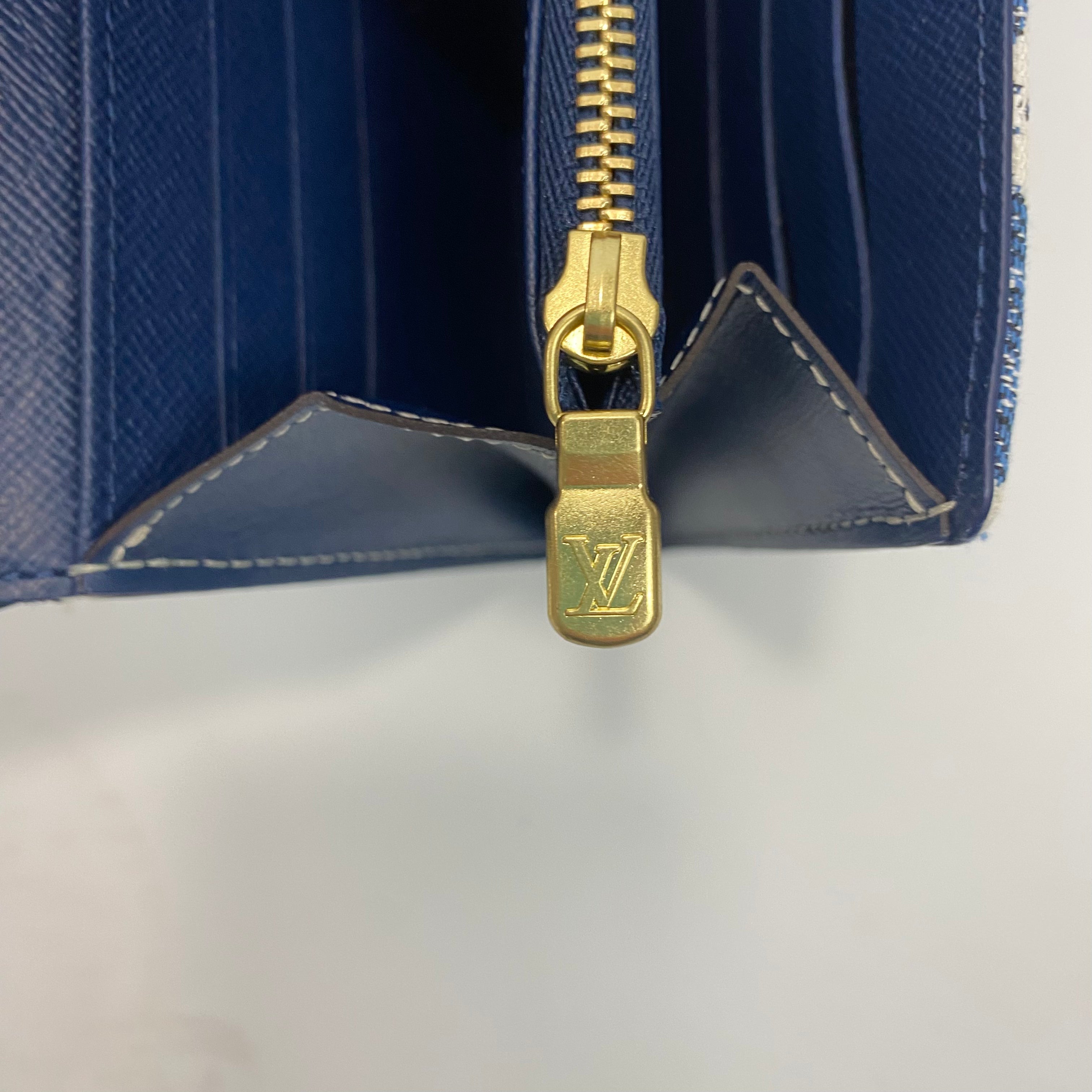 Louis Vuitton Rare Sarah Wallet Monogram Jacquard Denim