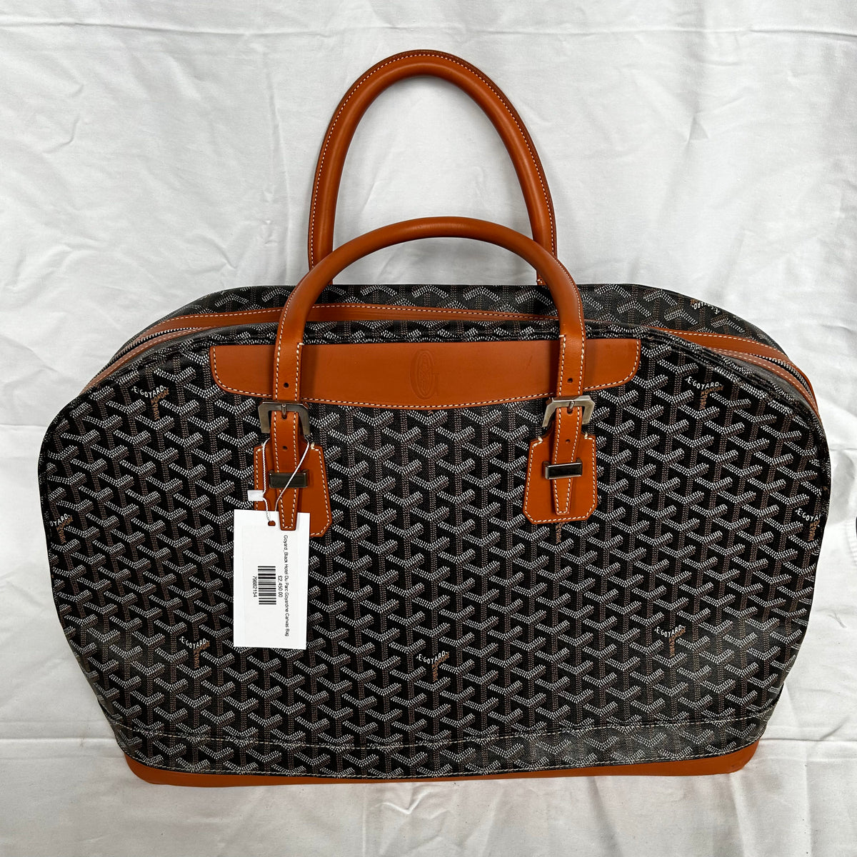 Goyard Black Hotel Du Parc Goyardine Canvas Bag