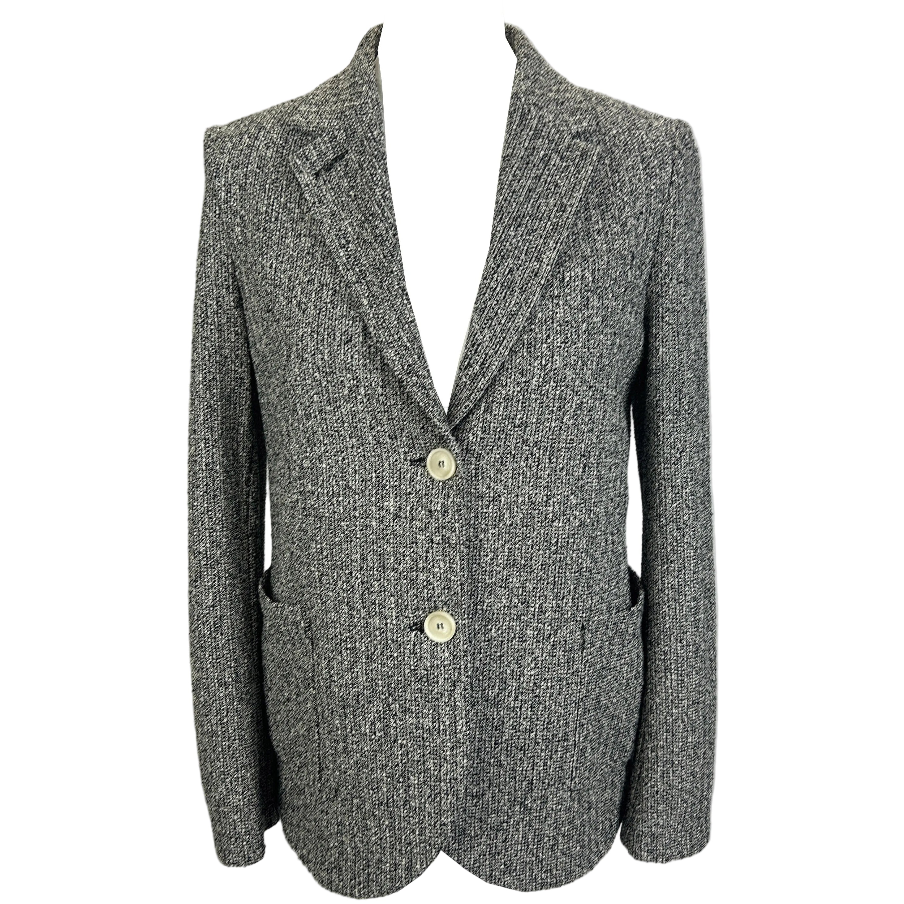 Harris Wharf Monochrome Weave Lightweight Blazer S