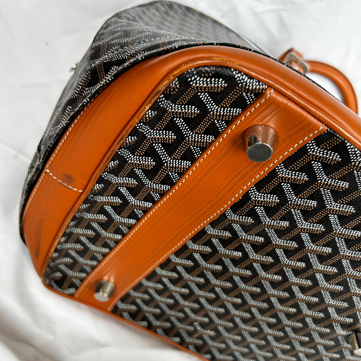 Goyard Black Hotel Du Parc Goyardine Canvas Bag