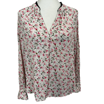 Zadig & Voltaire Pink & White Tink Print Tunic Blouse XS