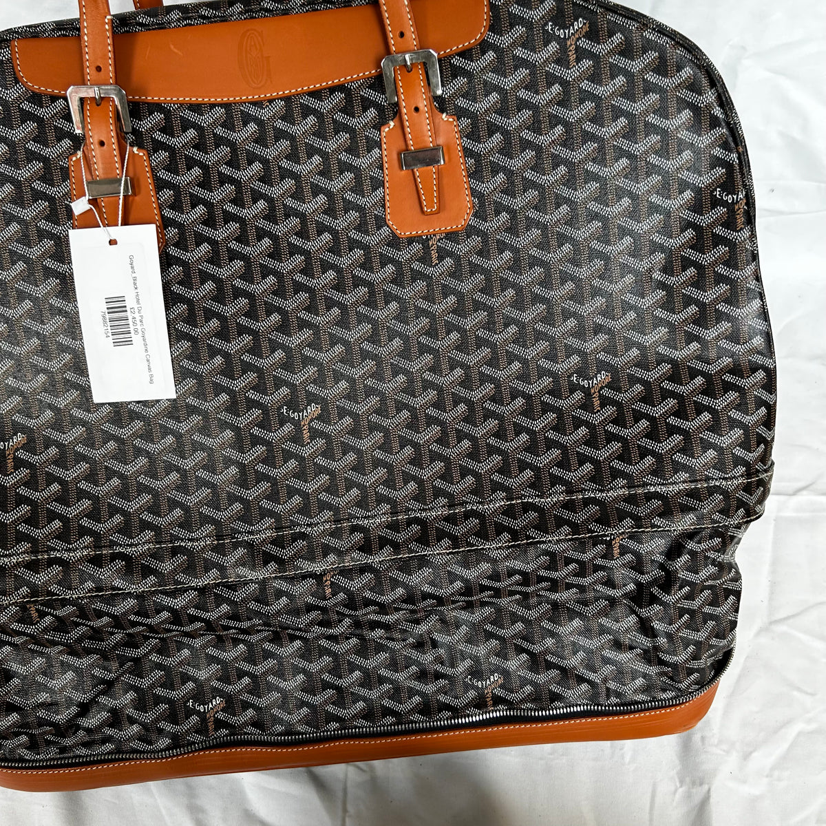 Goyard Black Hotel Du Parc Goyardine Canvas Bag