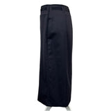 Emporio Armani Navy Wool Poppered Midi Skirt S