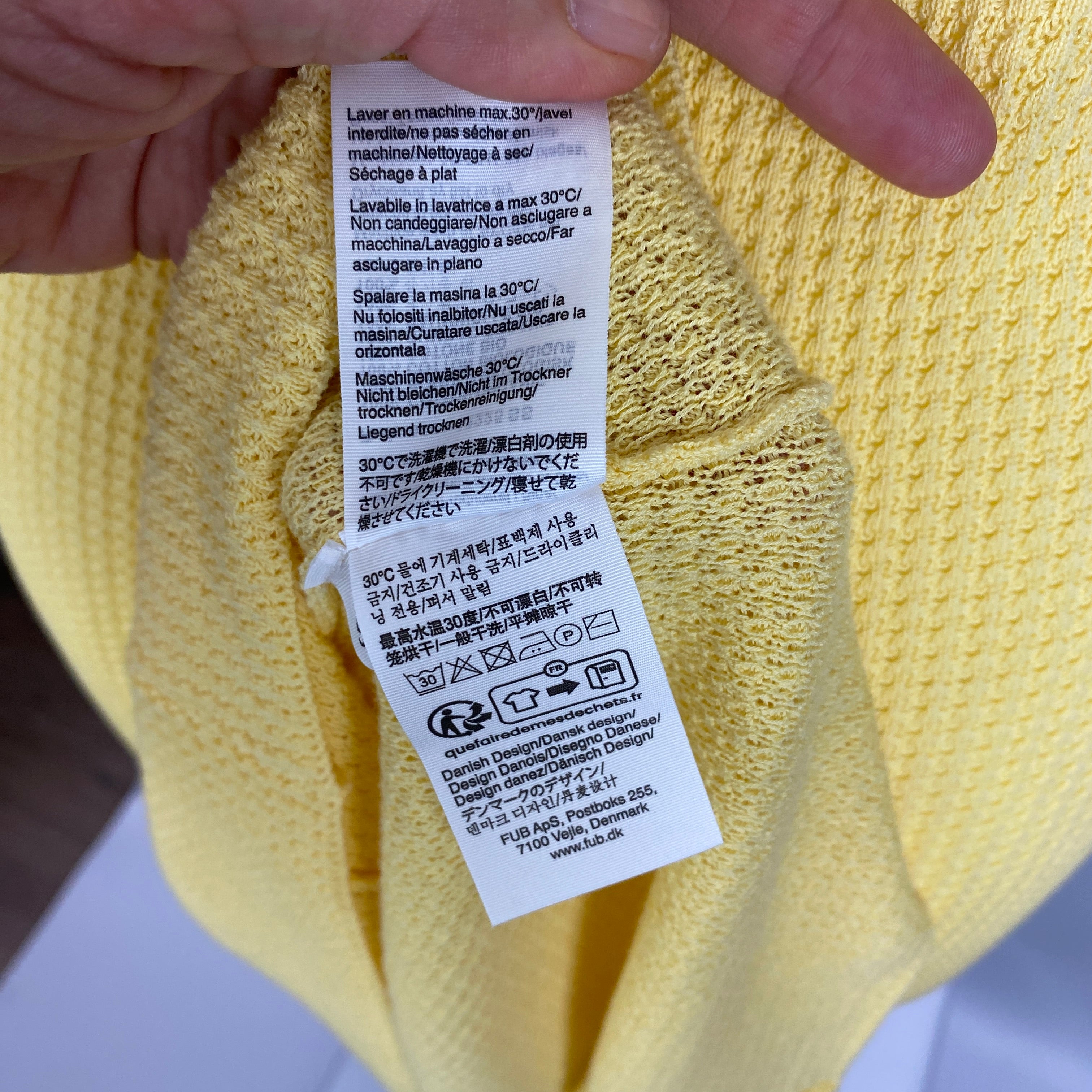 FUB New £202 Lemon Cotton Waffle Knit Maxi Dress S