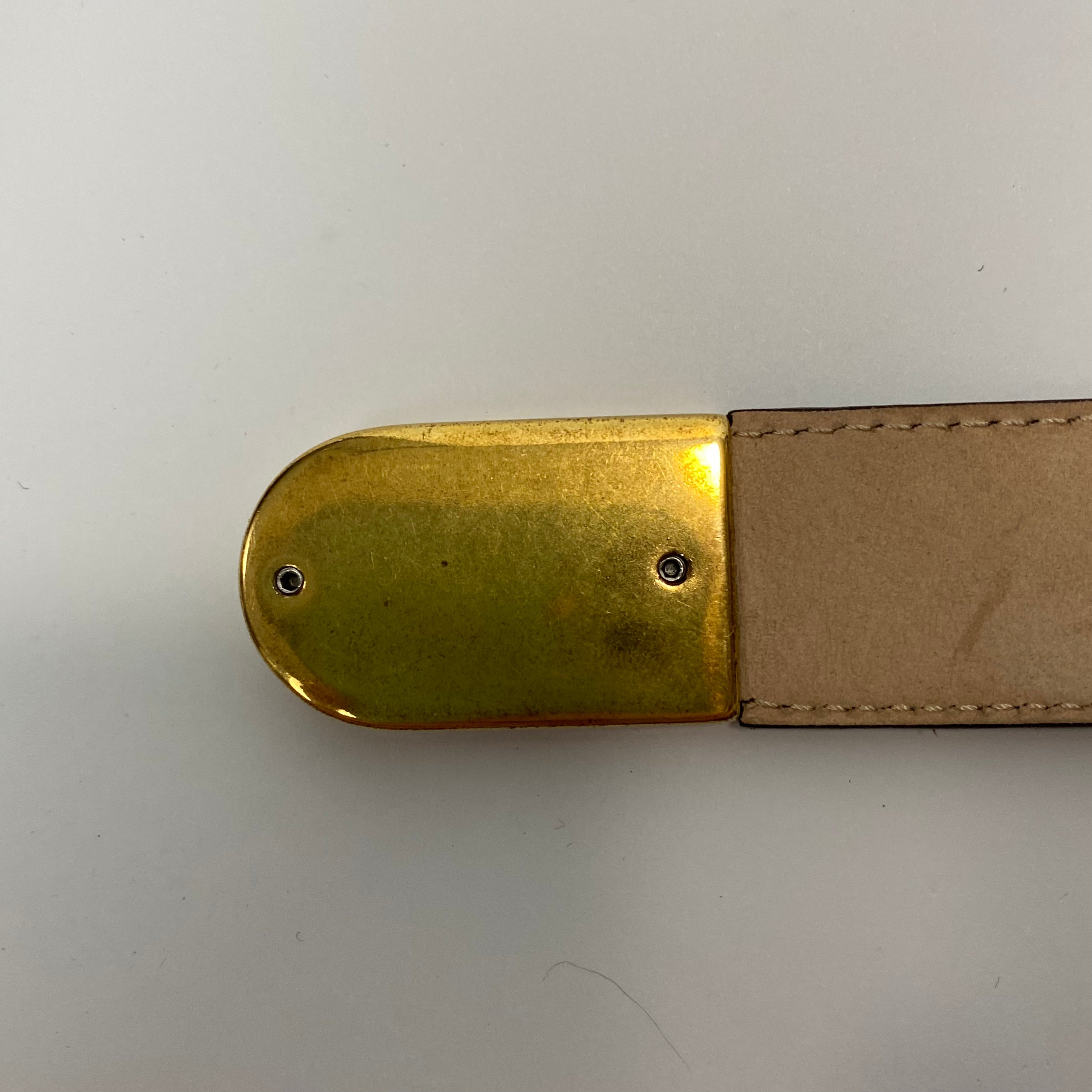 Khaite New £870 Lucca Brown Suede Belt 80cm