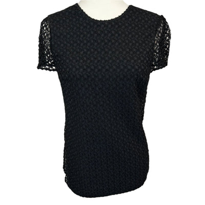 Missoni Black Lace Detail V Back Top XXS