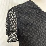 Missoni Black Lace Detail V Back Top XXS