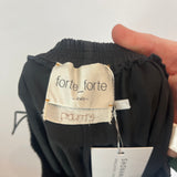 Forte Forte Black Wool & Viscose Pull-On Pants XS