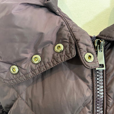 Moncler Aubergine Quilted Crozant Puffer Coat XS/S