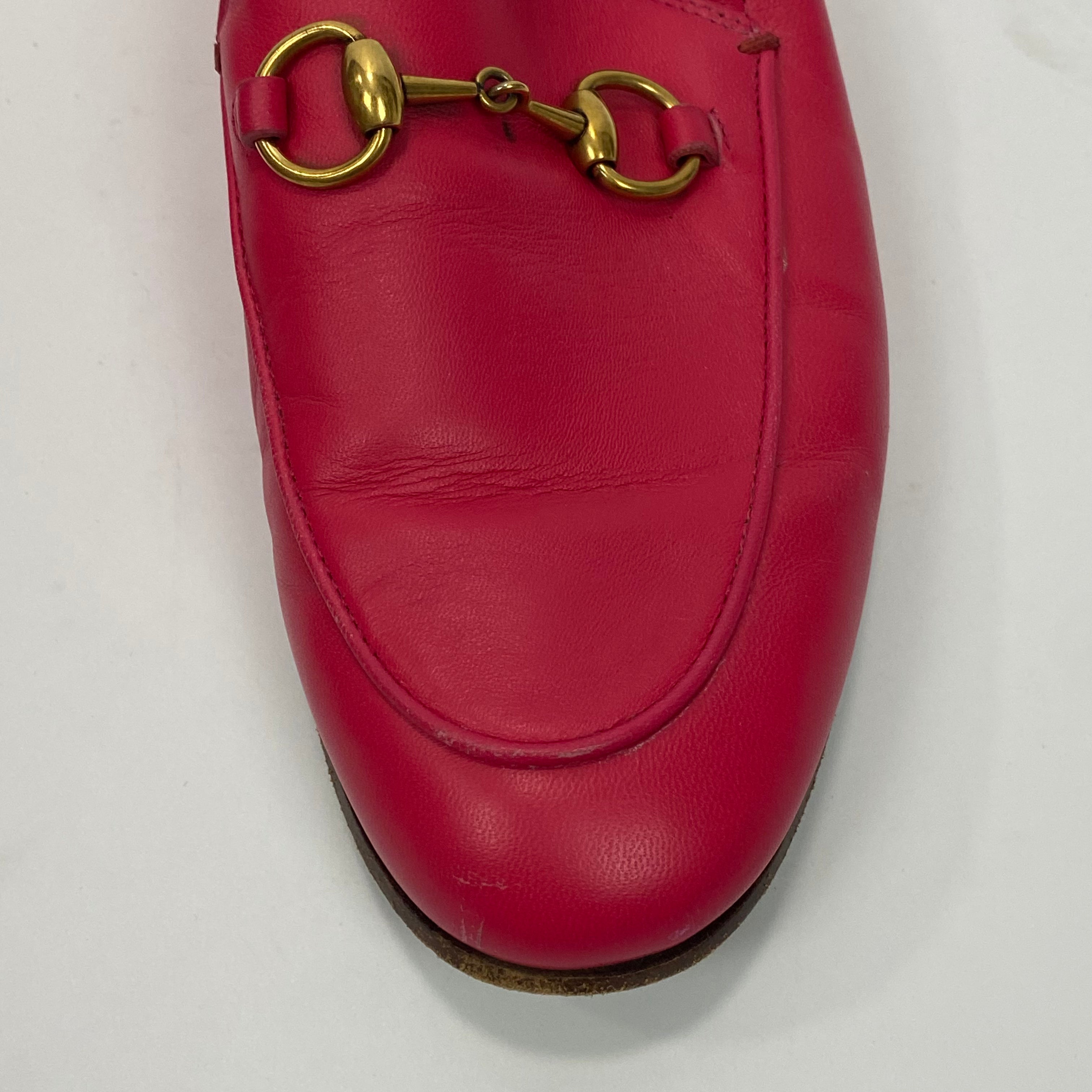 Gucci Bright Pink Princeton Loafers 35.5