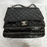 Chanel Black Quilted Lambskin Limited Edition PNY Expandable Maxi Shoulder Bag