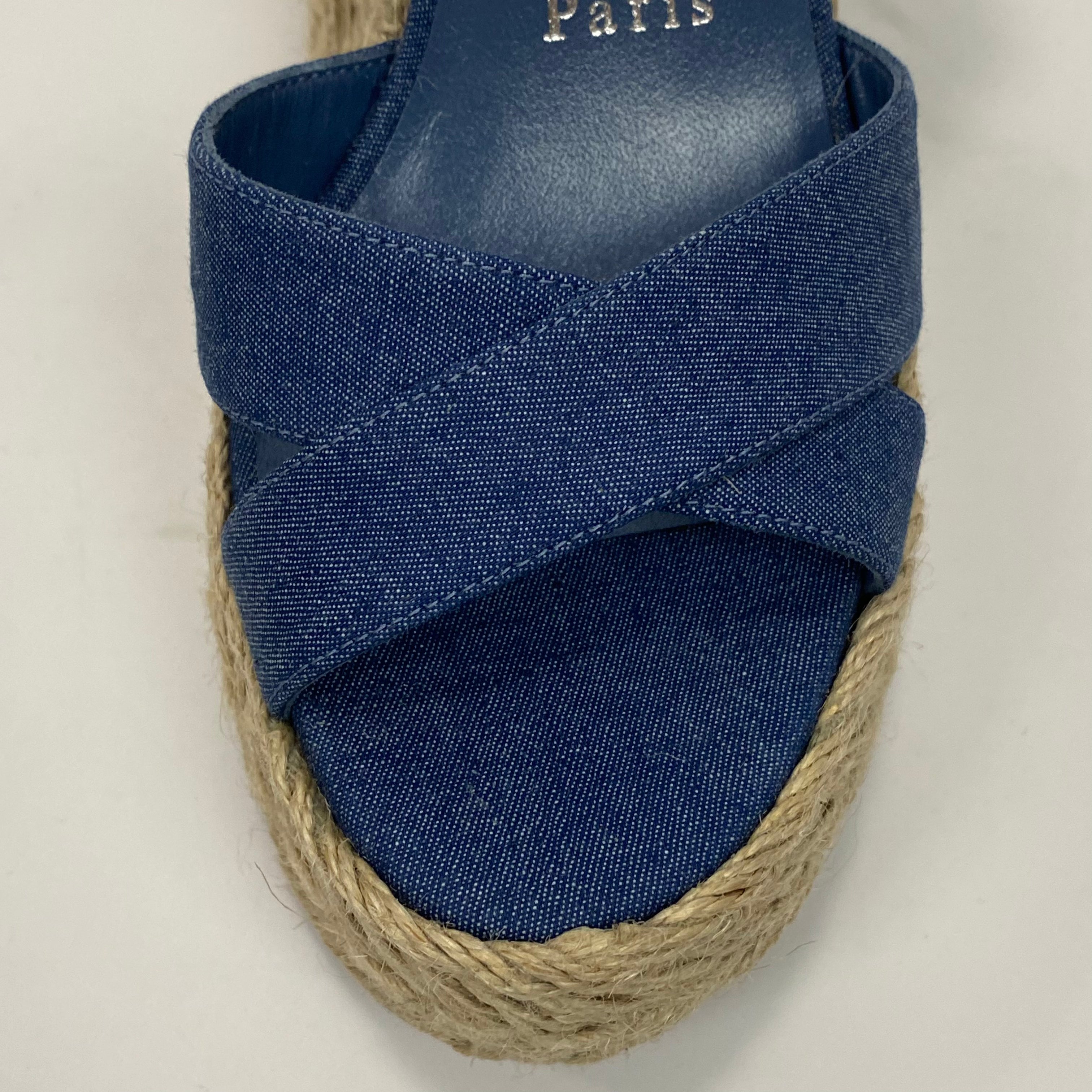 Christian Louboutin New £735 Mariza Zeppa Canvas Espadrille Sandals 35