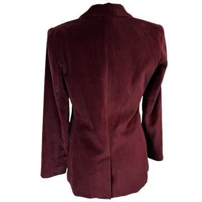 For All Mankind Brand New £330 Plum Velvet Blazer M