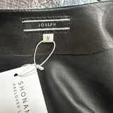 Joseph Black Lambskin Lightweight Biker Jacket M