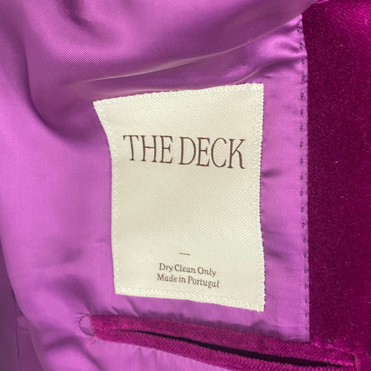 Knatchbull £2000 Bespoke Magenta Velvet Blazer XS