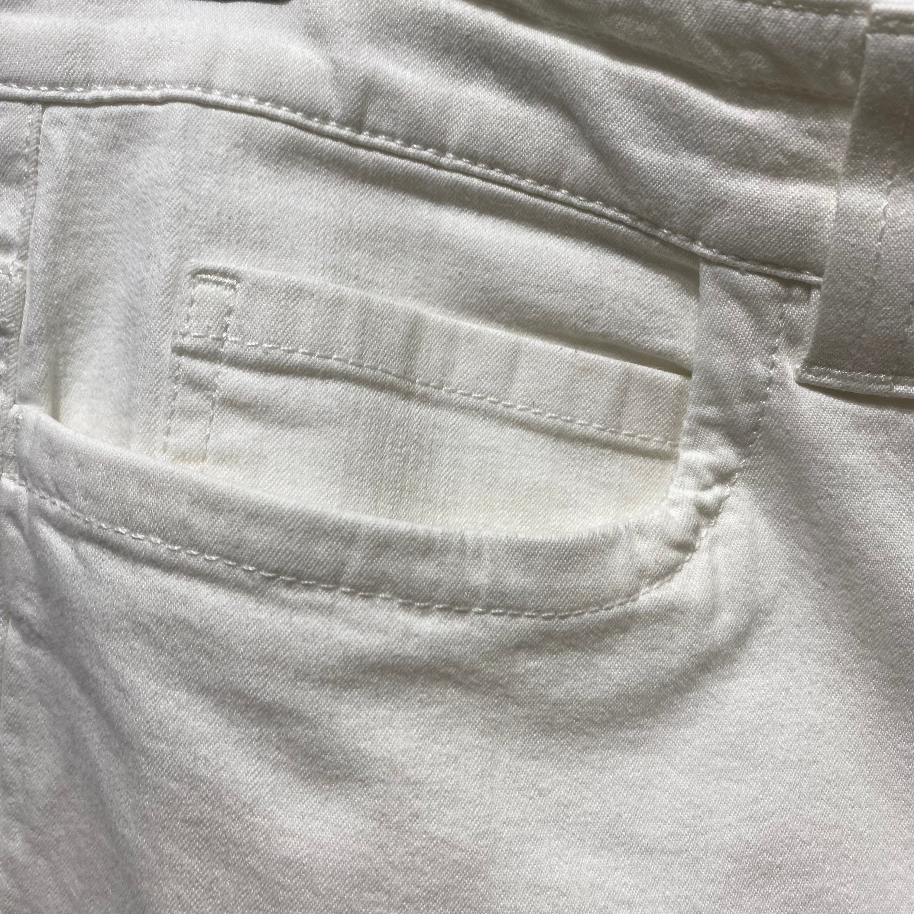 Loro Piana White Crop Jeans L
