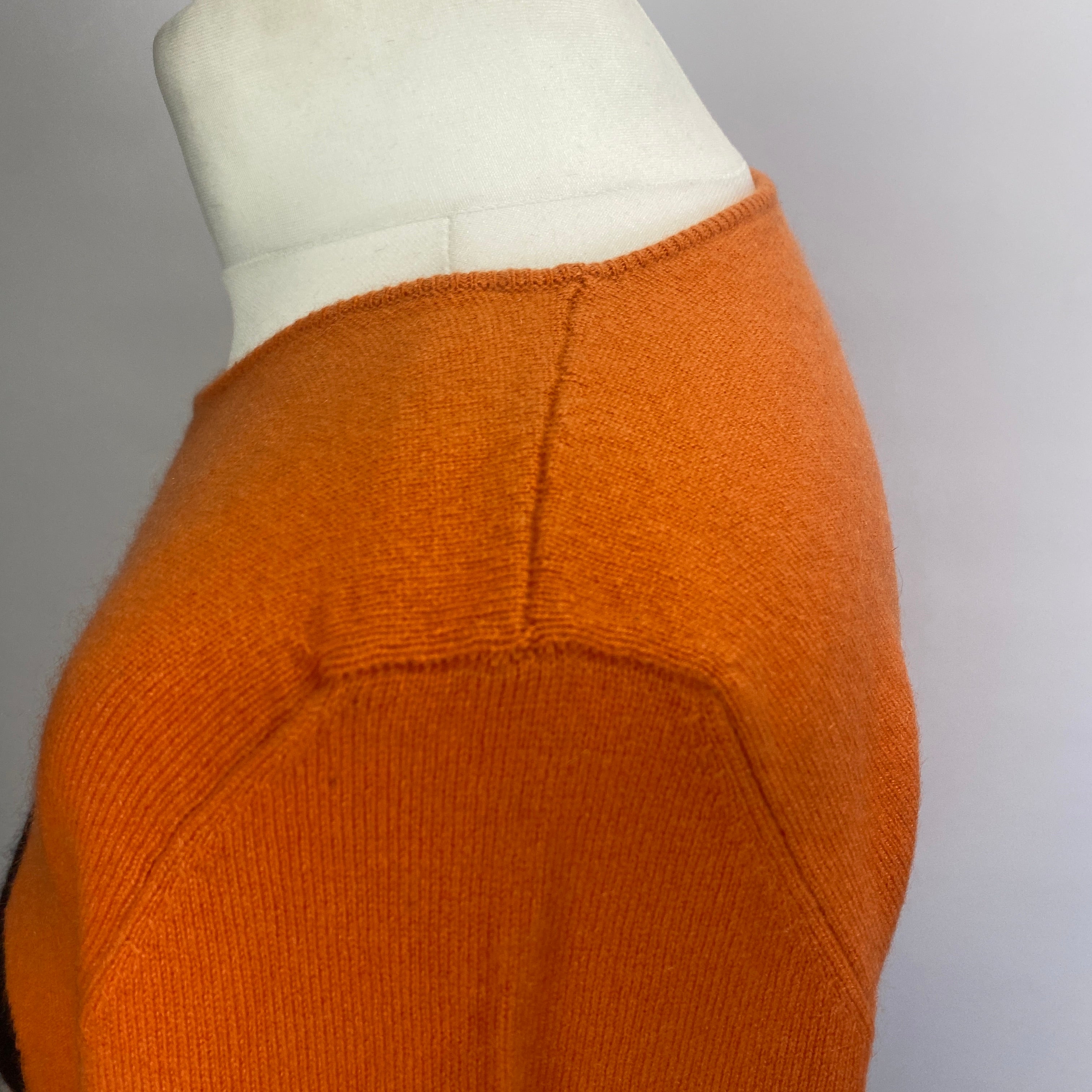 Lucien Pellat-Finet Orange Day of the Dead Cashmere Jumper M